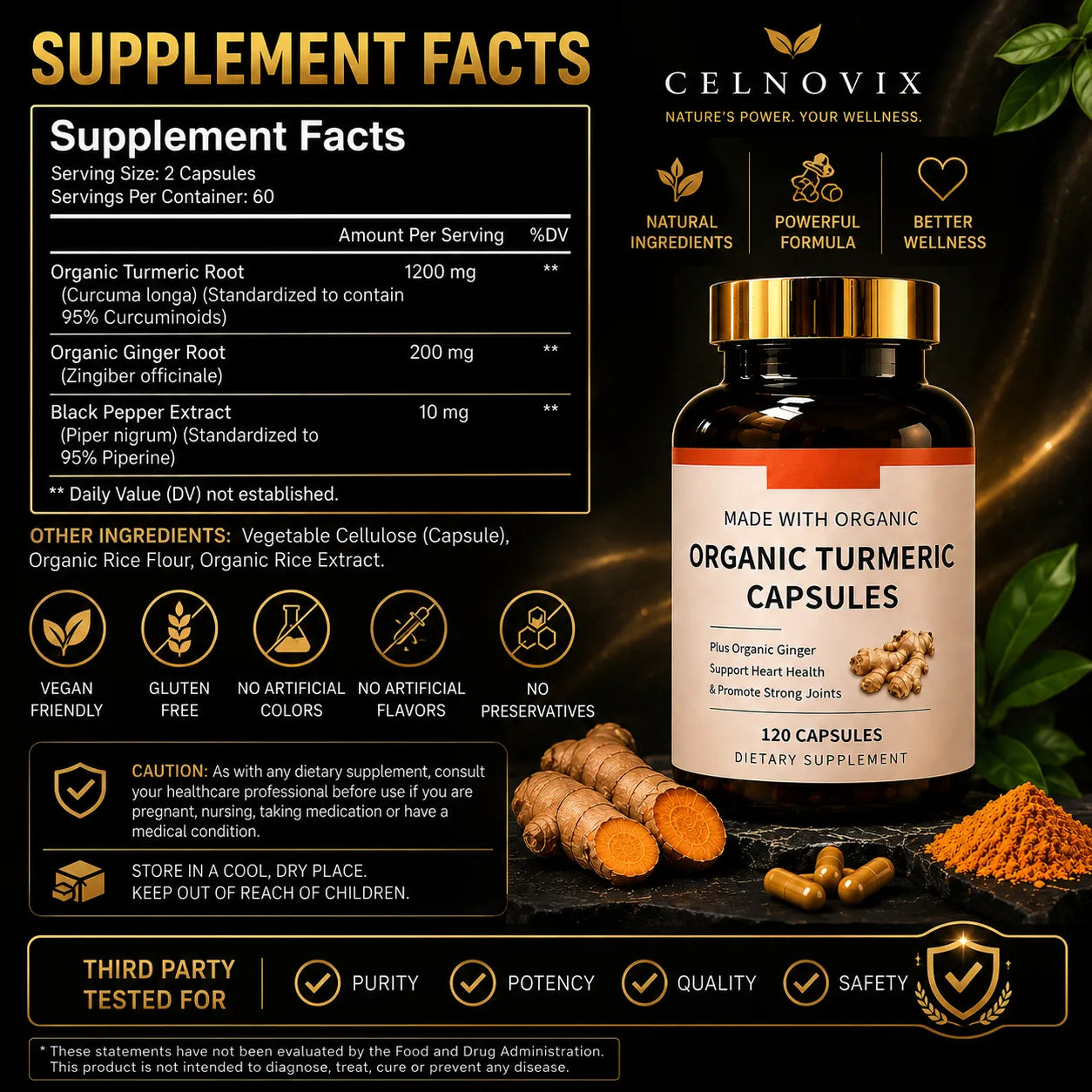 Celnovix™ - Organic Turmeric Powder