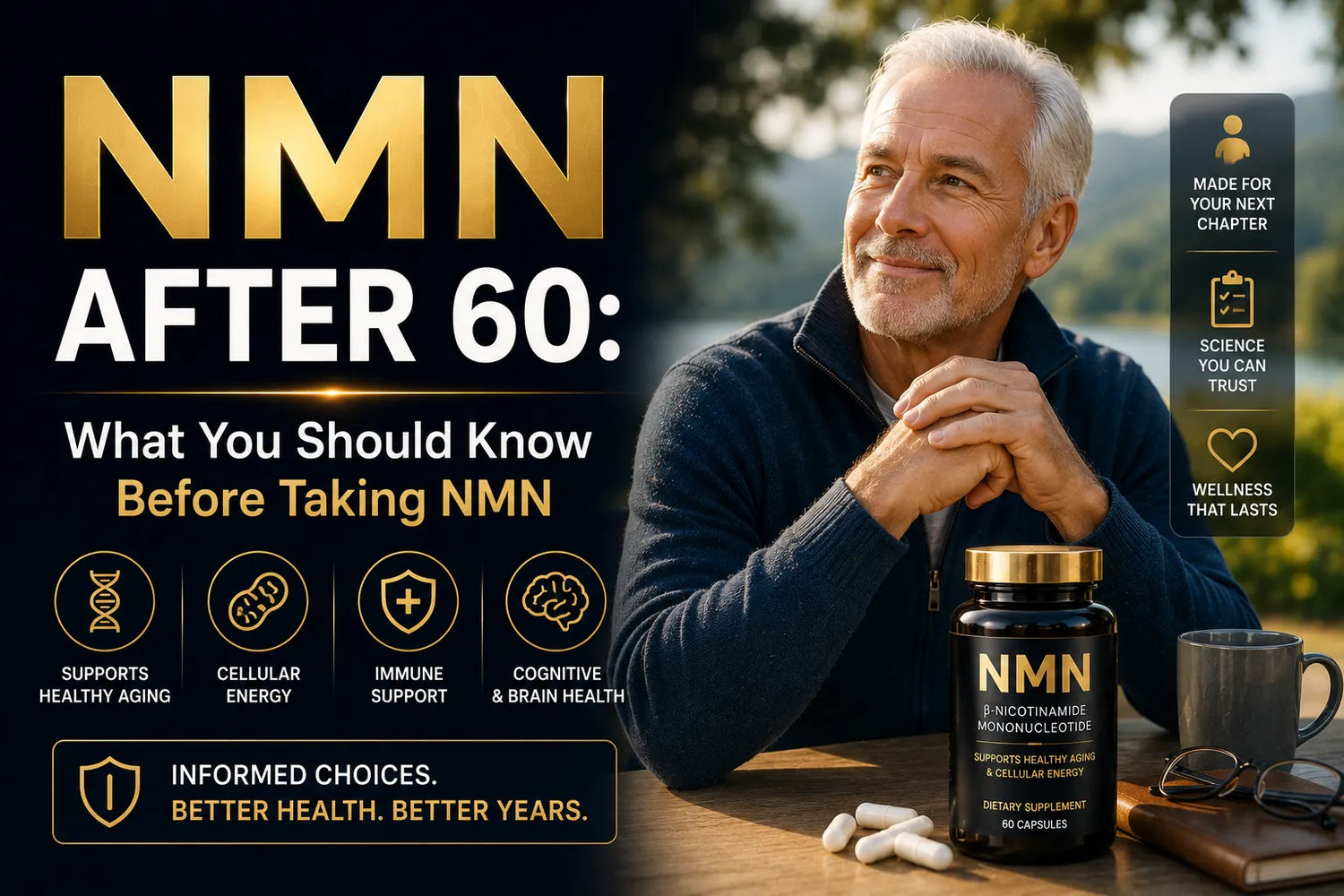 NMN After 60: What You Should Know Before Taking NMN