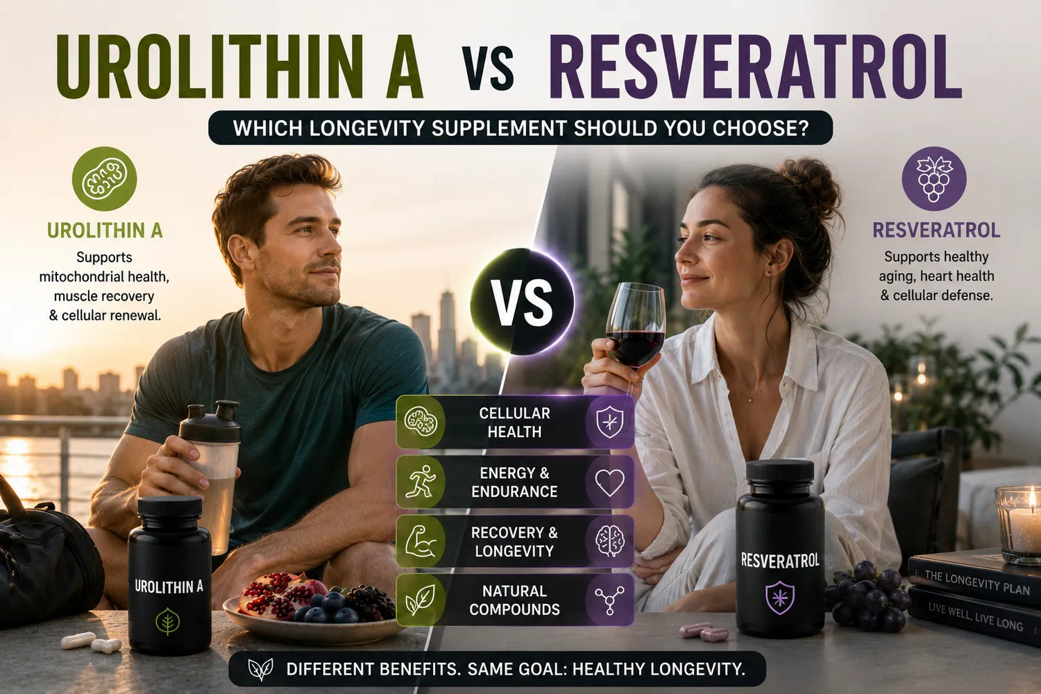 Urolithin A vs Resveratrol: Which Longevity Supplement Should You Choose?