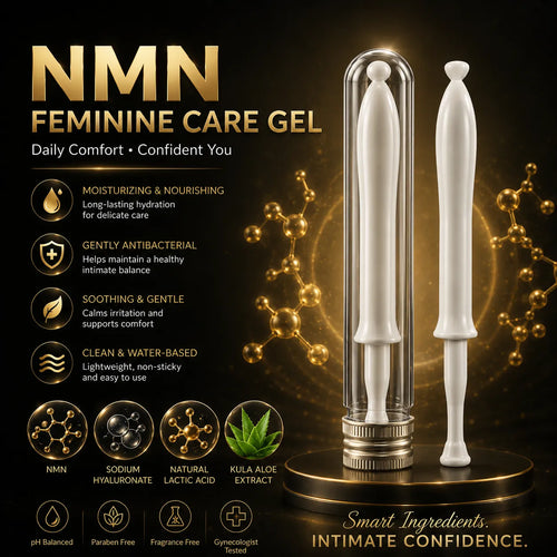 NMN feminine care gel formulated for hydration, intimate comfort and pH-balanced daily care