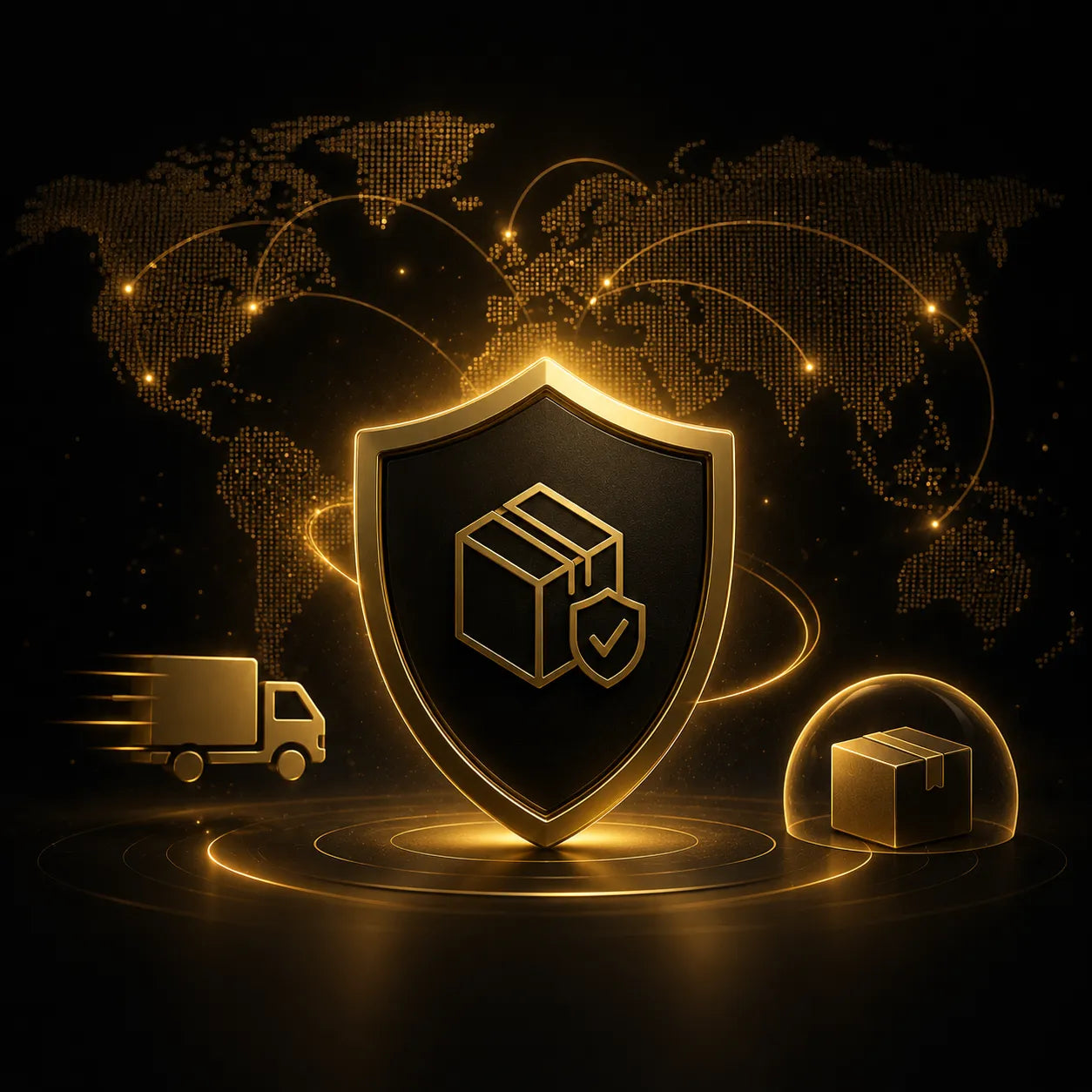 Shipping protection service covering lost, damaged and delayed packages worldwide