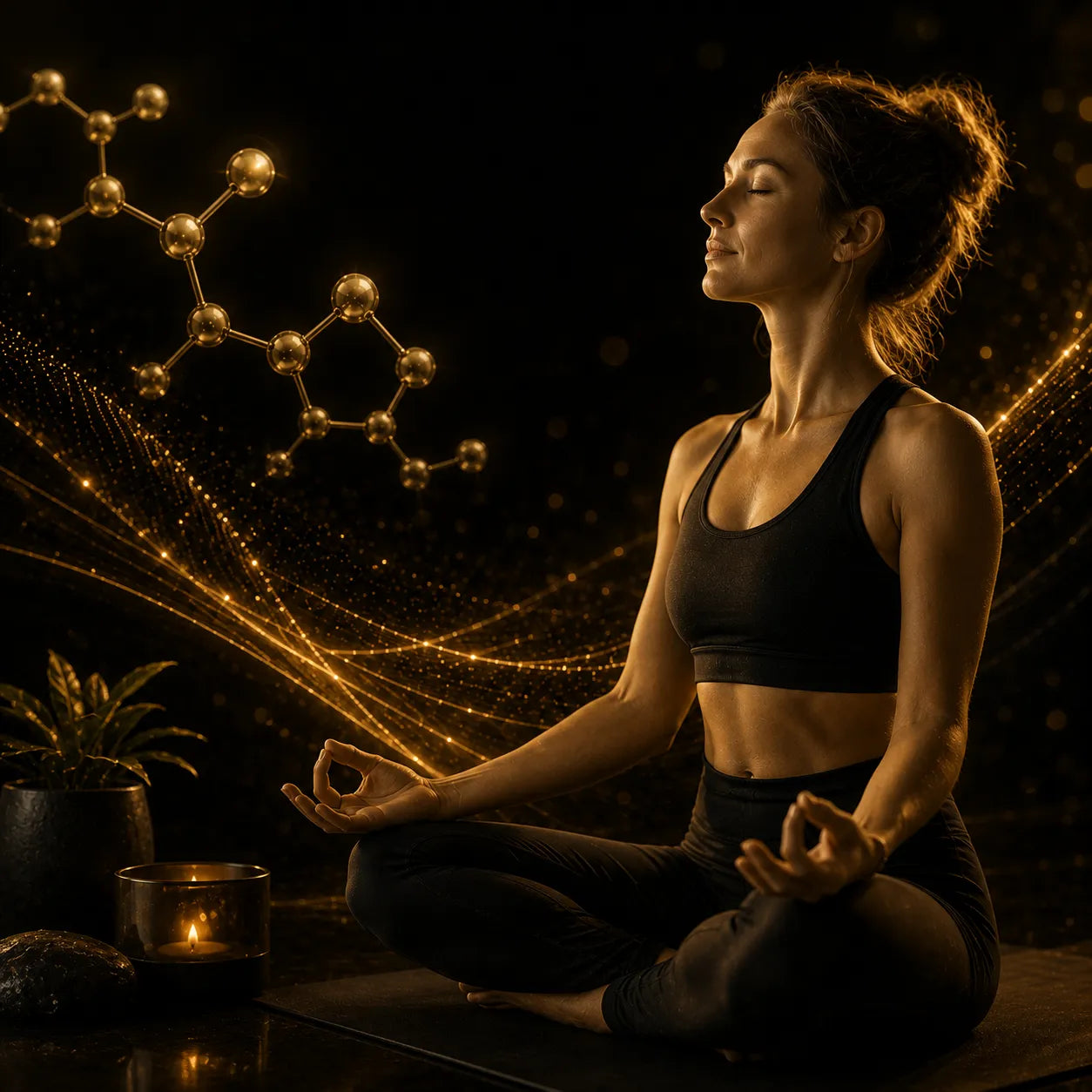 Woman practicing wellness supported by cellular vitality and mitochondrial health
